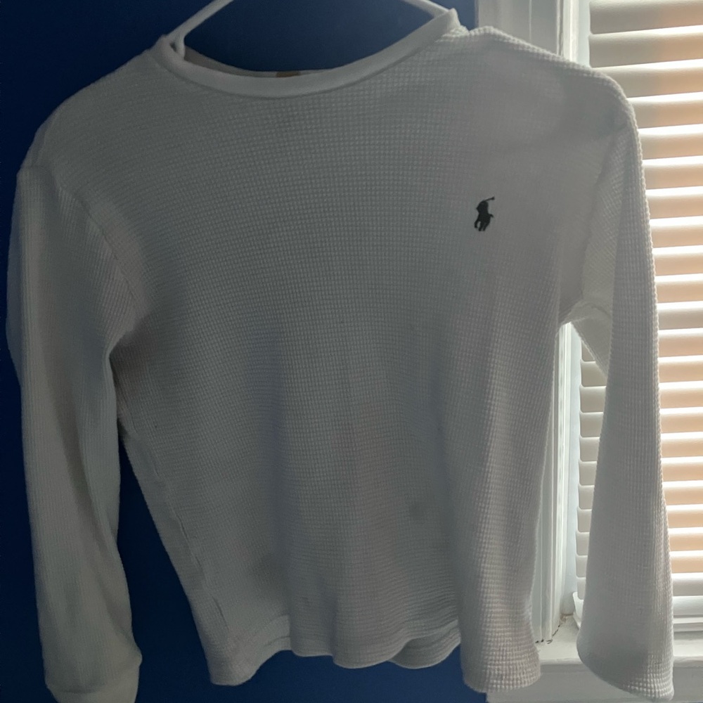 Ralph Lauren Cream Textured Knit Top